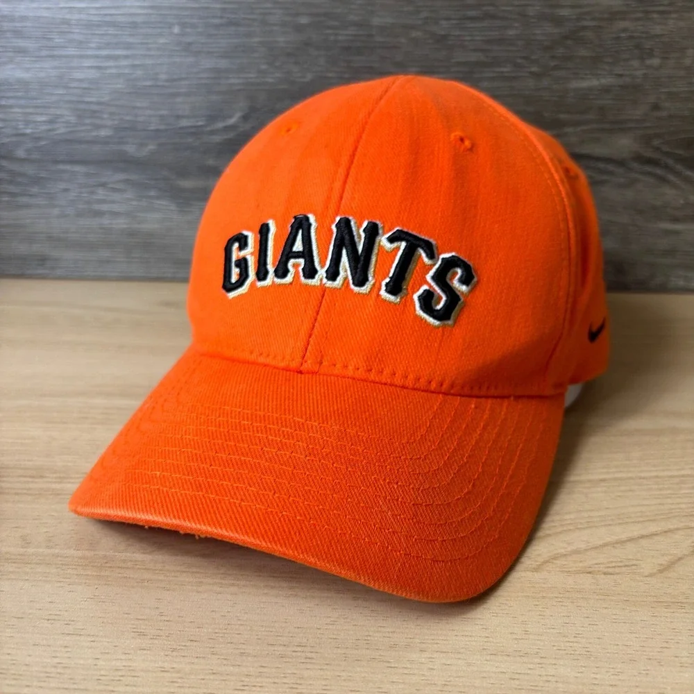 San Francisco Giants Hat Cap Fitted‎ One Size Orange Black MLB Baseball Nike